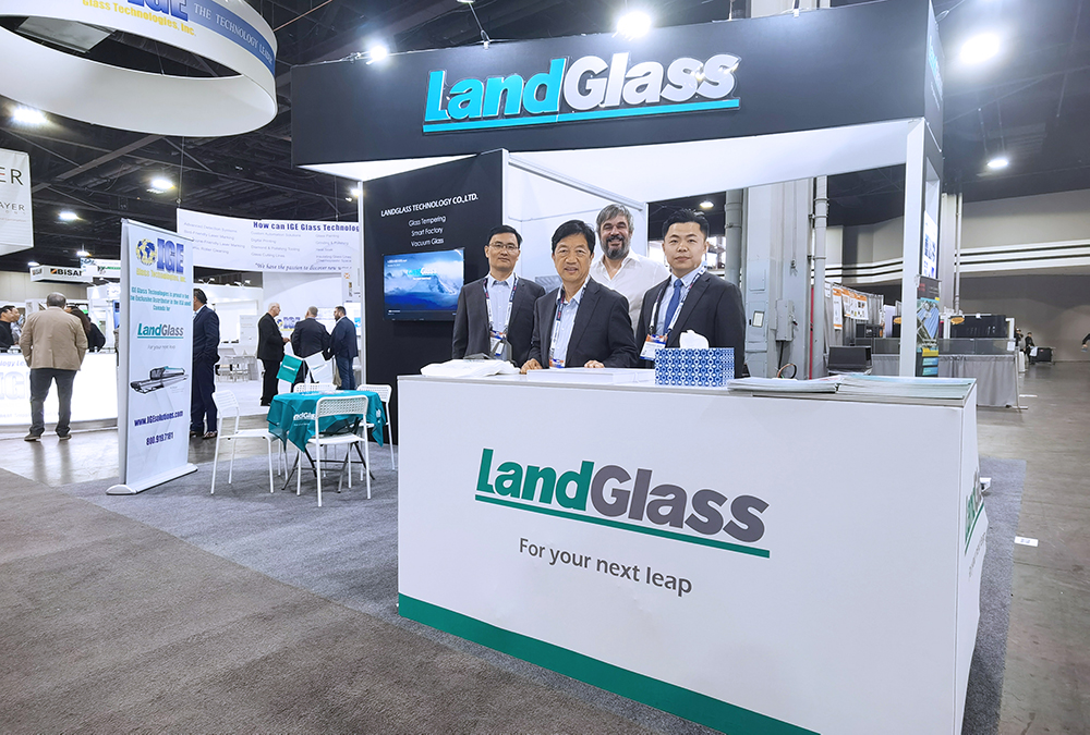 LandGlass Shines at GlassBuild America 2023 with Advanced Glass Tempering Machine